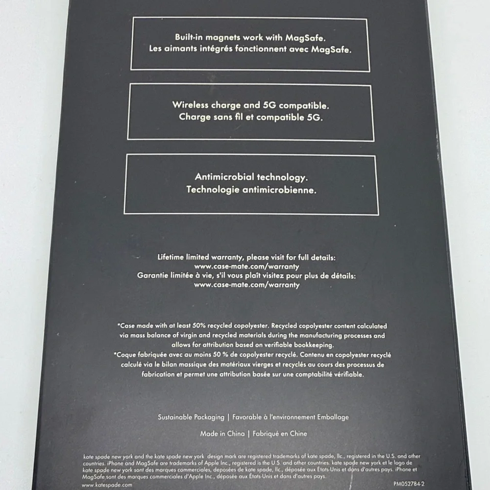 Kate Spade iPhone 15 Pro Max Case - Pink, Blue, and White Floral - Picture 3 of 6